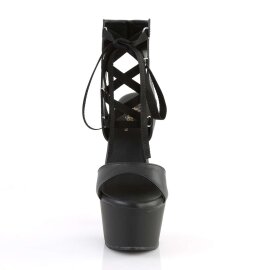 Pleaser Sandali ASPIRE-600-14 Similpelle Nero/Nero Opaco...