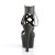 Pleaser Sandali ASPIRE-600-14 Similpelle Nero/Nero Opaco EU-35 / US-5