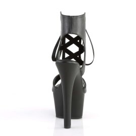 Pleaser Sandali ASPIRE-600-14 Similpelle Nero/Nero Opaco EU-37 / US-7