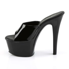Pleaser Mules ASPIRE-601 Vernice Nero/Nero EU-35 / US-5