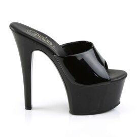 Pleaser Mules ASPIRE-601 Vernice Nero/Nero EU-35 / US-5