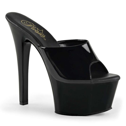 Pleaser Mules ASPIRE-601 Vernice Nero/Nero EU-37 / US-7
