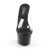 Pleaser Mules ASPIRE-601 Trasparente/Nero Opaco EU-35 / US-5