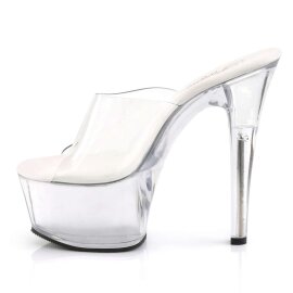 Pleaser Mules ASPIRE-601 Trapsarente/Trasparente EU-35 / US-5