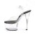Pleaser Sandali ASPIRE-608 Trasparent-Nero/Trasparente EU-35 / US-5