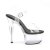 Pleaser Sandali ASPIRE-608 Trasparente-Nero/Trasparente EU-37 / US-7