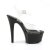 Pleaser Sandali ASPIRE-608 Trasparente/Nero EU-35 / US-5