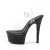 Pleaser Sandali ASPIRE-608 Trasparente/Nero EU-37 / US-7