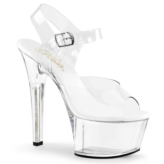 Pleaser Sandali ASPIRE-608 Trasparente/Trasparente/EU-35 / US-5