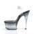 Pleaser Sandali ASPIRE-608STD Trasparente/Nero-Trasparente EU-35 / US-5