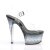 Pleaser Sandali ASPIRE-608STD Trasparente/Nero-Trasparente EU-35 / US-5