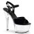 Pleaser Sandali ASPIRE-609 Vernice Nero/Trasparente EU-38 / US-8