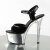 Pleaser Sandali ASPIRE-609 Vernice Nero/Argento Cromato EU-35 / US-5