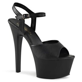 Pleaser Sandali ASPIRE-609 Similpelle Nero/Nero Opaco...