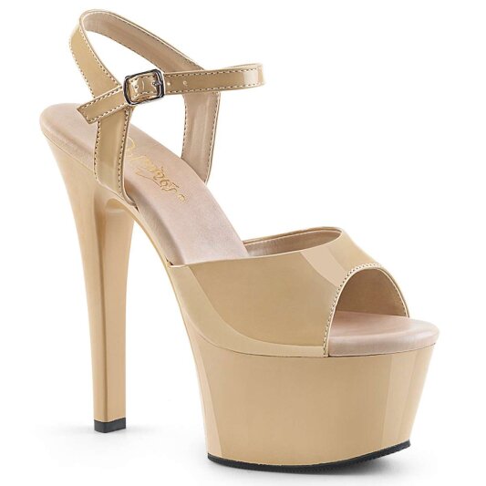 Pleaser Sandali ASPIRE-609 Vernice Crema/Crema EU-35 / US-5