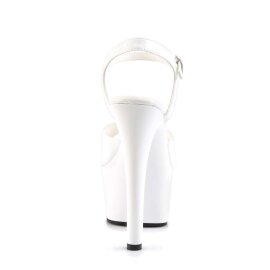 Pleaser Sandali ASPIRE-609 Vernice Bianco/Bianco EU-35 / US-5