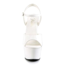 Pleaser Sandali ASPIRE-609 Vernice Bianco/Bianco EU-38 / US-8