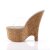 Pleaser Mules BEAU-601 Trasparente-Marroncino/Sughero EU-35 / US-5