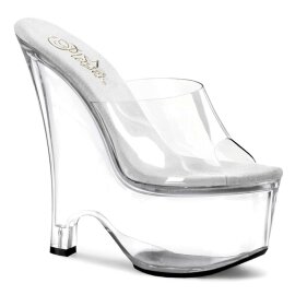Pleaser Mules BEAU-601 Trasparente/Trasparente EU-35 / US-5