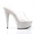 Pleaser Mules BEJEWELED-601DM Trasparente/Argento Multi Strass EU-35 / US-5