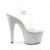 Pleaser Sandali BEJEWELED-708DM Trasparente/Argento Strass EU-35 / US-5