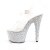 Pleaser Sandali BEJEWELED-708MS Trasparente/Argento Strass EU-37 / US-7