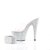 Pleaser Mules BEJEWELED-712RS Trasparente/Argento Multi Strass EU-35 / US-5