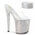 Pleaser Mules BEJEWELED-812RS Trasparente/Argento Multi Strass EU-35 / US-5