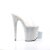 Pleaser Mules BEJEWELED-812RS Trasparente/Argento Multi Strass EU-35 / US-5