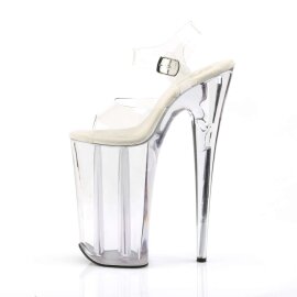 Pleaser Sandali BEYOND-008 Trasparente/Trasparente EU-40 / US-10