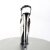 Pleaser Sandali BEYOND-009 Nero/Argento Cromato EU-40 / US-10