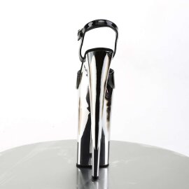 Pleaser Sandali BEYOND-009 Nero/Argento Cromato EU-42 / US-12