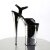 Pleaser Sandali BEYOND-009 Nero/Argento Cromato EU-42 / US-12