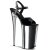 Pleaser Sandali BEYOND-009 Nero/Argento Cromato EU-37 / US-7