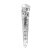 Pleaser BLONDIE-R-3011 Stivali Sopra Il Ginocchio - Glitter Argento/ Argento Cromato EU-37 / US-7