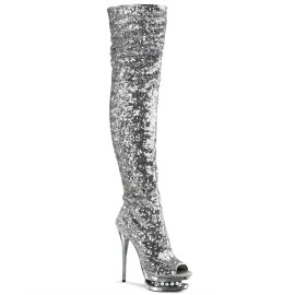 Pleaser BLONDIE-R-3011 Stivali Sopra Il Ginocchio -...