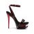 Pleaser Sandali BLONDIE-631-2 Vernice Nero-Rosso/Nero-Rosso EU-35 / US-5