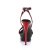 Pleaser Sandali BLONDIE-631-2 Vernice Nero-Rosso/Nero-Rosso EU-38 / US-8