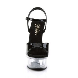 Pleaser Sandali CAPTIVA-609 Vernice Nero/Trasparente...