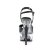 Pleaser Sandali CAPTIVA-609 Vernice Nero/Trasparente EU-35 / US-5