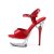 Pleaser Sandali CAPTIVA-609 Vernice Rosso/Trasparente EU-35 / US-5