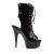 Pleaser DELIGHT-1016 Stivaletti - Vernice Nero/Nero EU-35 / US-5