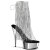 Pleaser DELIGHT-1017RSF Stivaletti - Trasparente-Argento/ArgentoCromato EU-37 / US-7