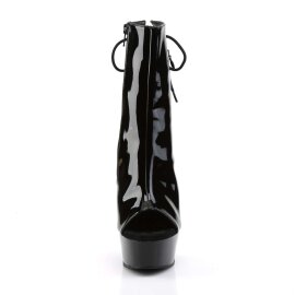 Pleaser DELIGHT-1018 Stivaletti - Vernice Nero/Nero EU-35...