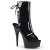 Pleaser DELIGHT-1018 Stivaletti - Vernice Nero/Nero EU-37 / US-7
