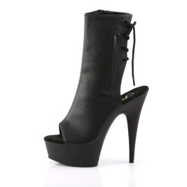 Pleaser DELIGHT-1018 Stivaletti - Similpelle Nero/Nero EU-36 / US-6