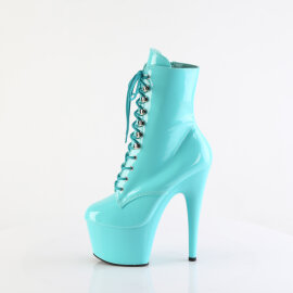 Pleaser ADORE-1020 Stivaletti Con Plateau Vernice Turchese