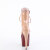 Pleaser ADORE-1020DC Stivaletti Con Plateau Vernice Beige Borgogna
