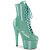 Pleaser ADORE-1020GP Stivaletti Con Plateau Vernice Glitter Turchese