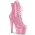 Pleaser ADORE-1020GP Stivaletti Con Plateau Vernice Glitter Rosa Pastello